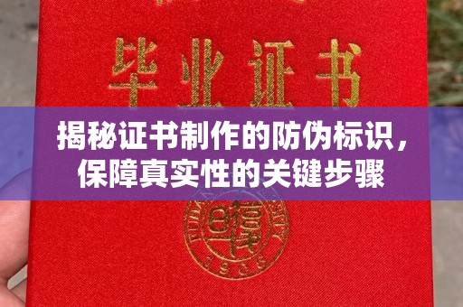 工业园区揭秘证书制作的防伪标识，保障真实性的关键步骤