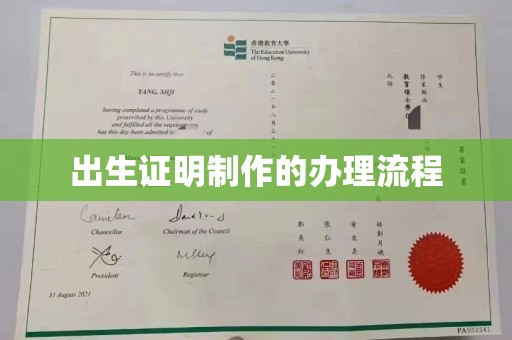工业园区出生证明制作的办理流程