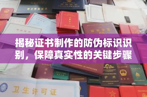 工业园区揭秘证书制作的防伪标识识别，保障真实性的关键步骤