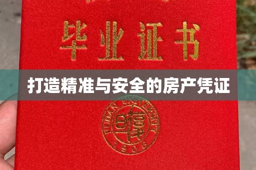 工业园区打造精准与安全的房产凭证